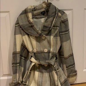 Plaid Pea Coat